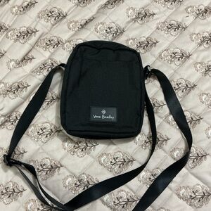 Vera Bradley Black Compact Crossbody Messenger